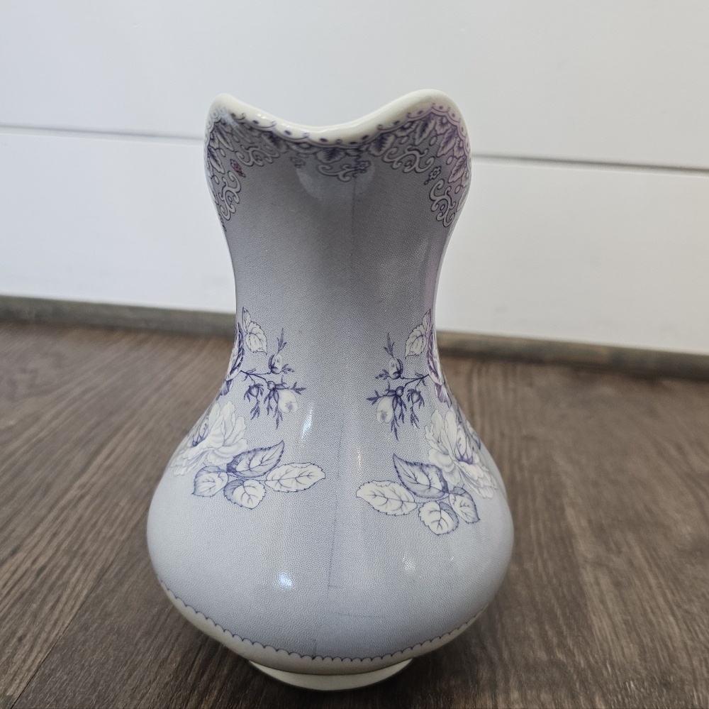 French Toile de Jouy Vintage Pitcher – Antiques Reflections - Picture 4 of 12